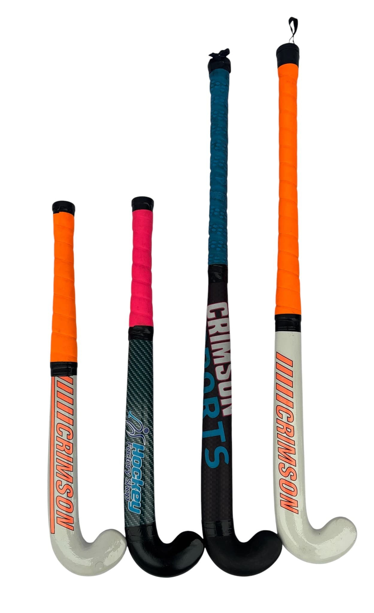 Plastic Hockey Individual Sticks with painted blade